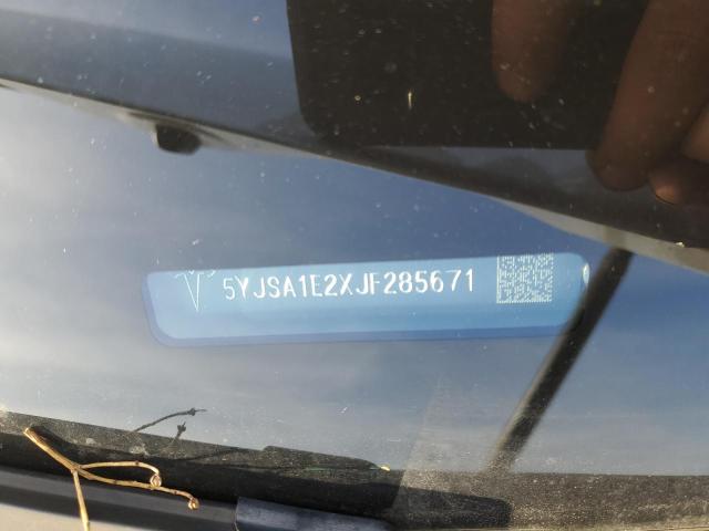 5YJSA1E2XJF285671 - 2018 TESLA MODEL S 白色 照片 12