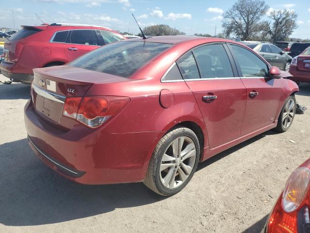 1G1PG5SB8D7116624 - 2013 CHEVROLET CRUZE LTZ RED photo 3