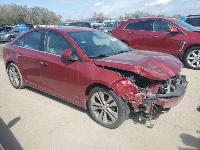 1G1PG5SB8D7116624 - 2013 CHEVROLET CRUZE LTZ RED photo 4