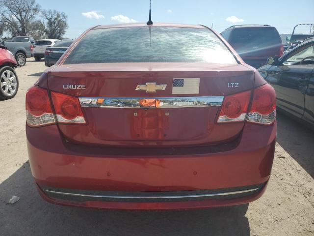 1G1PG5SB8D7116624 - 2013 CHEVROLET CRUZE LTZ RED photo 6