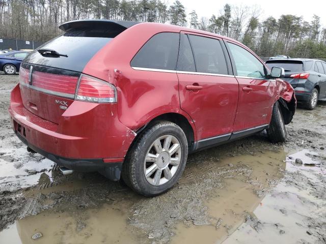 2LMDU88C27BJ25271 - 2007 LINCOLN MKX RED photo 3