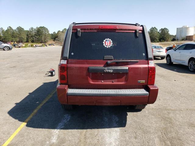 1J8HH48P17C636402 - 2007 JEEP COMMANDER RED photo 6