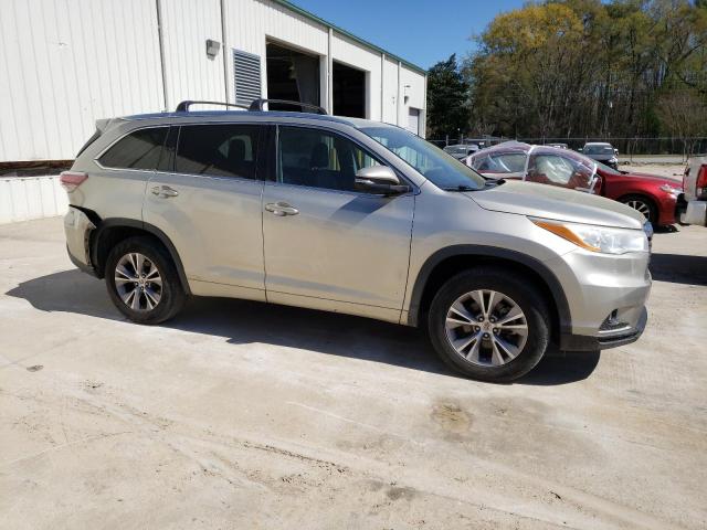 5TDKKRFH6ES028121 - 2014 TOYOTA HIGHLANDER XLE TAN photo 4