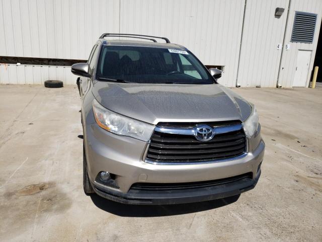 5TDKKRFH6ES028121 - 2014 TOYOTA HIGHLANDER XLE TAN photo 5