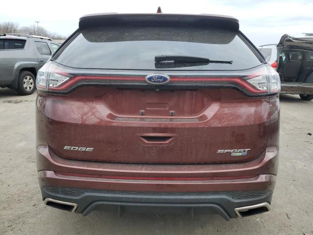 2FMTK4AP0FBB25979 - 2015 FORD EDGE SPORT BURGUNDY photo 6