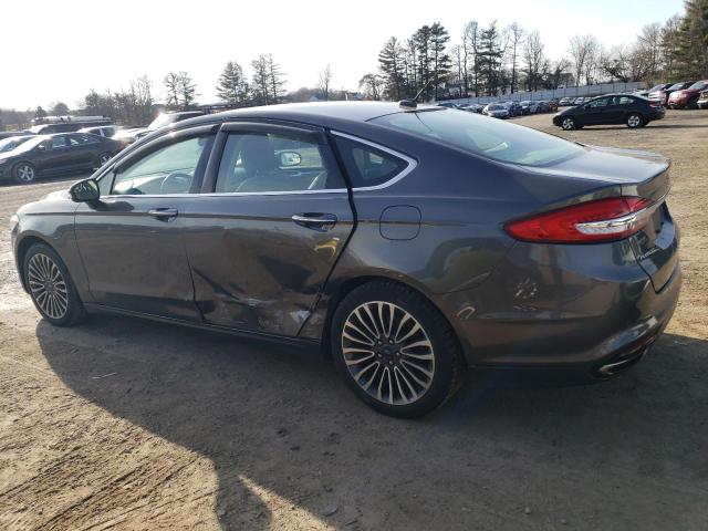 3FA6P0H97HR135910 - 2017 FORD FUSION SE GRAY photo 2