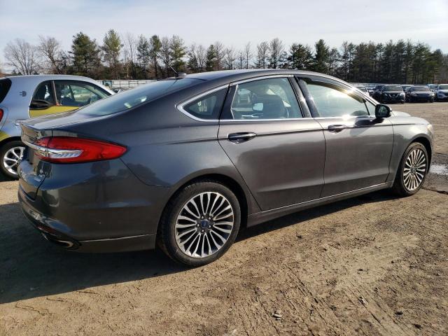 3FA6P0H97HR135910 - 2017 FORD FUSION SE GRAY photo 3