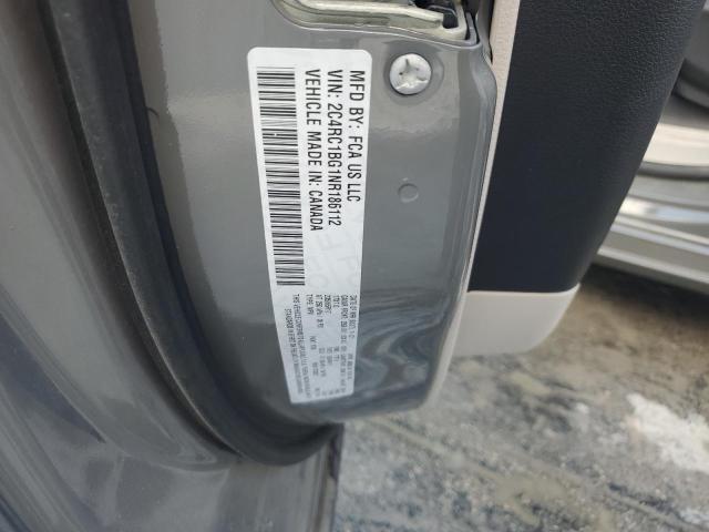 2C4RC1BG1NR186112 - 2022 CHRYSLER PACIFICA TOURING L Boz foto 14