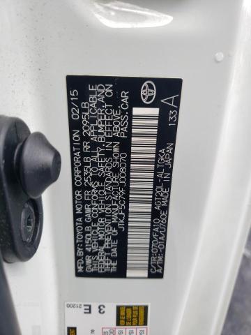 JTKJF5C79FJ008070 - 2015 TOYOTA SCION TC 白色 照片 12