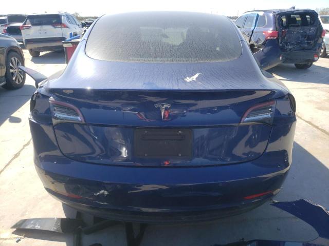 5YJ3E1EA8MF857728 - 2021 TESLA MODEL 3 BLUE photo 6