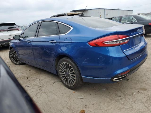 3FA6P0H93HR221683 - 2017 FORD FUSION SE BLUE photo 2