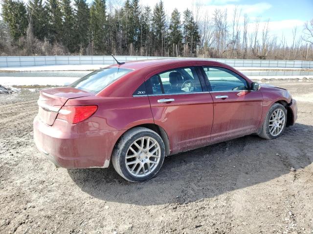 1C3CCBCBXCN159956 - 2012 CHRYSLER 200 LIMITED BURGUNDY photo 3