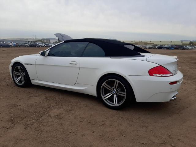 WBSEK93508CY79319 - 2008 BMW M6 WHITE photo 2