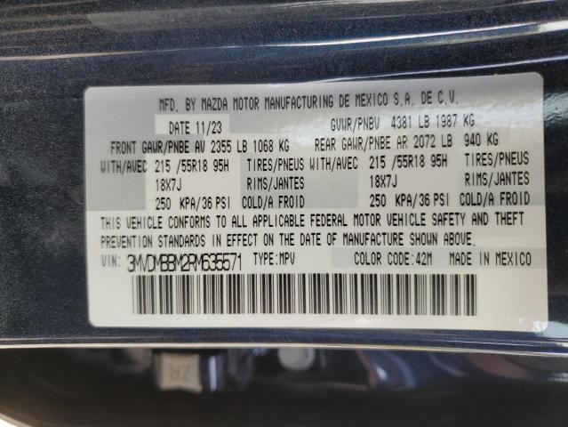 3MVDMBBM2RM635571 - 2024 MAZDA CX-30 SELECT BLUE photo 12