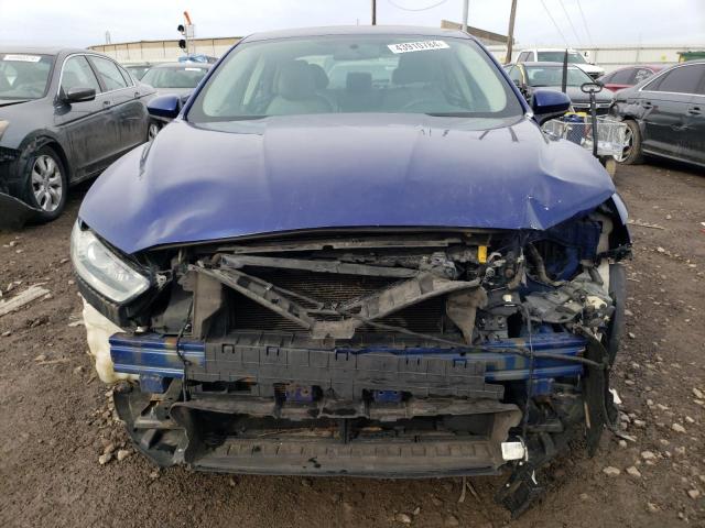 1FA6P0G75F5106003 - 2015 FORD FUSION S BLUE photo 5