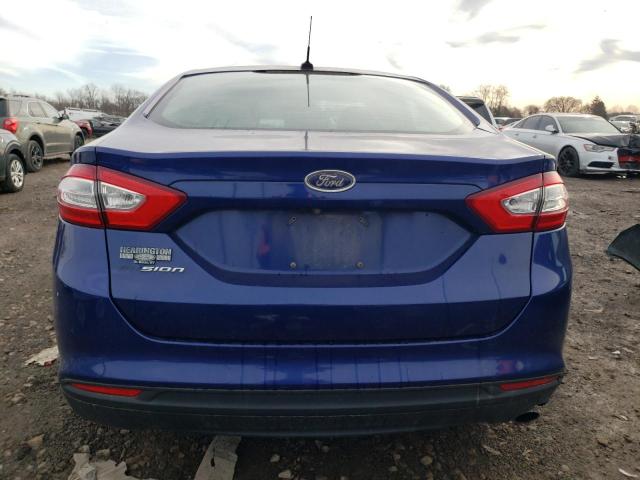 1FA6P0G75F5106003 - 2015 FORD FUSION S BLUE photo 6