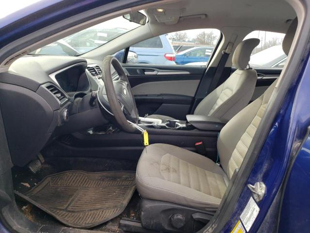 1FA6P0G75F5106003 - 2015 FORD FUSION S BLUE photo 7