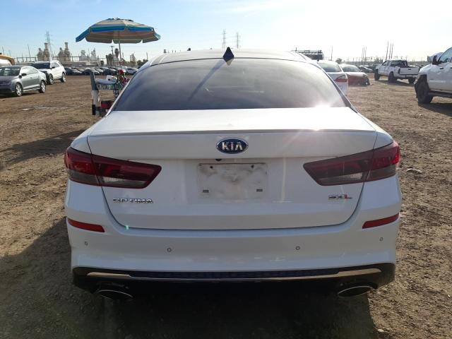 5XXGV4L27KG316484 - 2019 KIA OPTIMA SXL WHITE photo 6