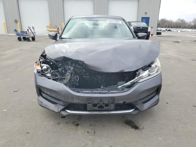 1HGCR2F33HA060572 - 2017 HONDA ACCORD LX GRAY photo 5