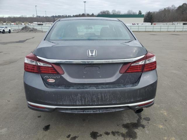 1HGCR2F33HA060572 - 2017 HONDA ACCORD LX GRAY photo 6