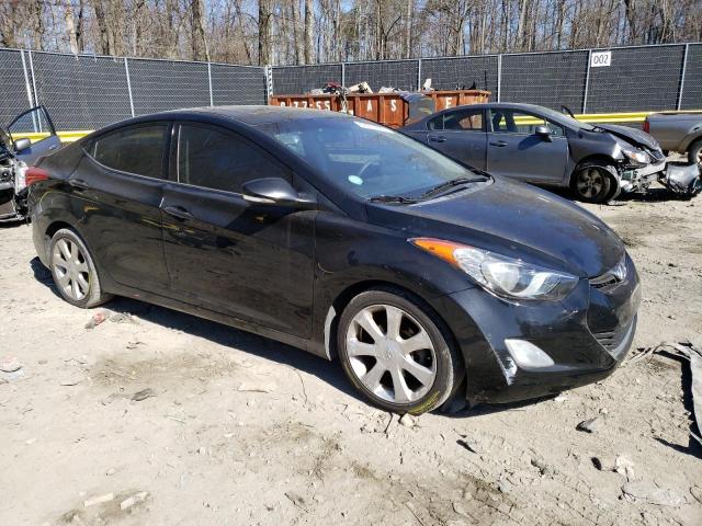 5NPDH4AE3DH353000 - 2013 HYUNDAI ELANTRA GLS BLACK photo 4