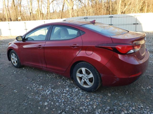 5NPDH4AE2EH542710 - 2014 HYUNDAI ELANTRA SE RED photo 2