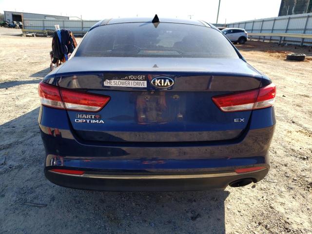 5XXGU4L34GG046844 - 2016 KIA OPTIMA EX BLUE photo 6