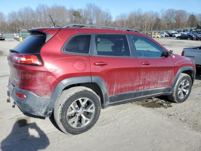 1C4PJMBSXFW592000 - 2015 JEEP CHEROKEE TRAILHAWK MAROON photo 3