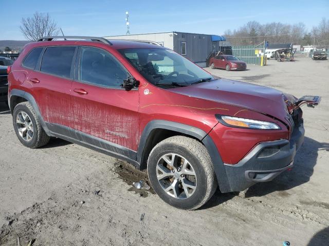 1C4PJMBSXFW592000 - 2015 JEEP CHEROKEE TRAILHAWK 栗色 照片 4