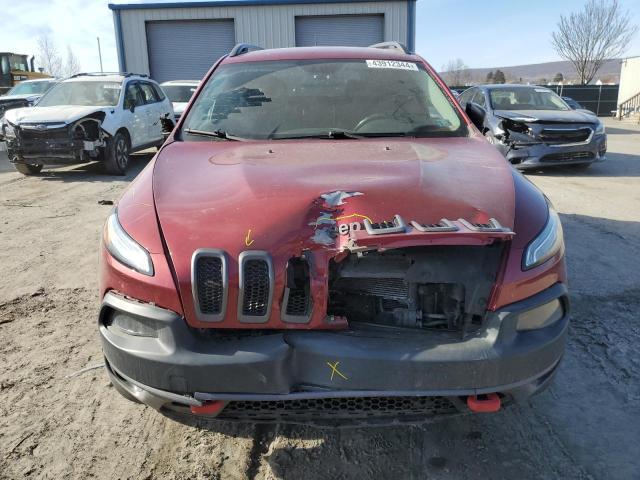 1C4PJMBSXFW592000 - 2015 JEEP CHEROKEE TRAILHAWK 栗色 照片 5