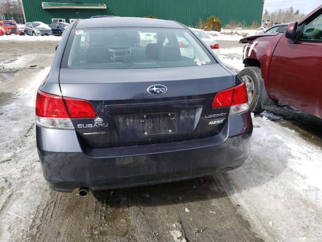 4S3BMBA65D3007266 - 2013 SUBARU LEGACY 2.5I GRAY photo 6