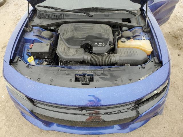 2C3CDXHG4JH254579 - 2018 DODGE CHARGER SXT PLUS BLUE photo 11