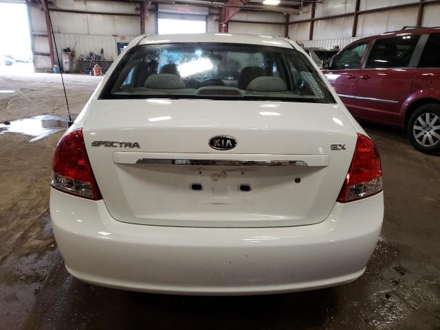 KNAFE221195661613 - 2009 KIA SPECTRA EX WHITE photo 6