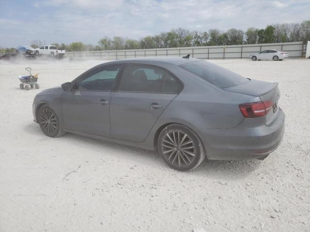 3VWD17AJ3GM302658 - 2016 VOLKSWAGEN JETTA SPORT GRAY photo 2