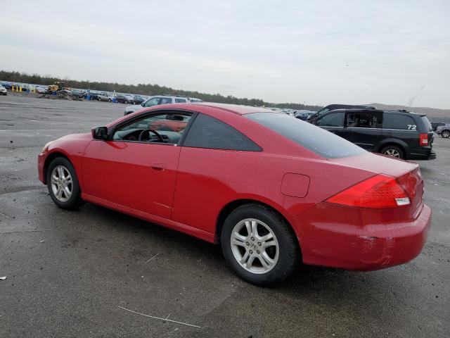 1HGCM727X7A022856 - 2007 HONDA ACCORD EX RED photo 2