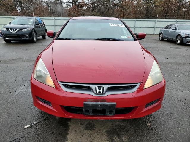 1HGCM727X7A022856 - 2007 HONDA ACCORD EX წითელი ფოტო 5