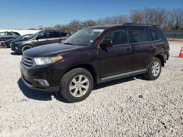 5TDZK3EH7CS062689 - 2012 TOYOTA HIGHLANDER BASE BURGUNDY photo 1