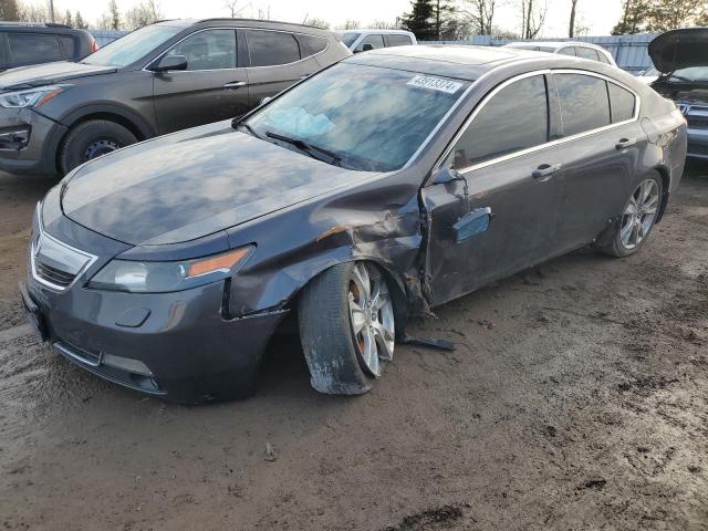 19UUA9F77EA800501 - 2014 ACURA TL ADVANCE GRAY photo 1