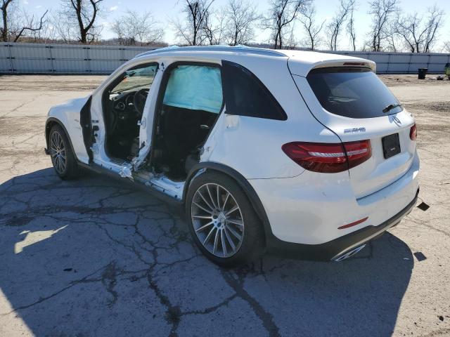 WDC0G6EB6JV033382 - 2018 MERCEDES-BENZ GLC 43 4MATIC AMG WHITE photo 2