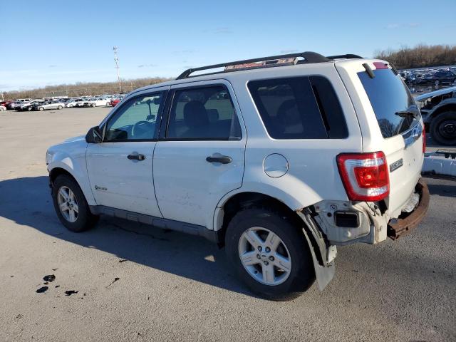 1FMCU59399KA11894 - 2009 FORD ESCAPE HYBRID WHITE photo 2