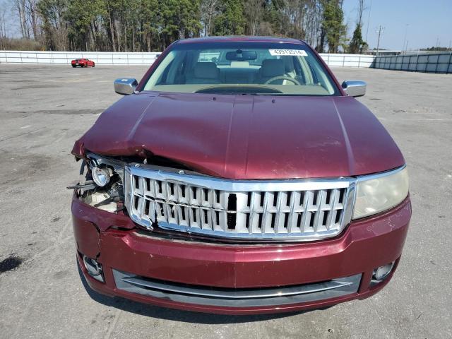 3LNHM26T97R631615 - 2007 LINCOLN MKZ BURGUNDY photo 5