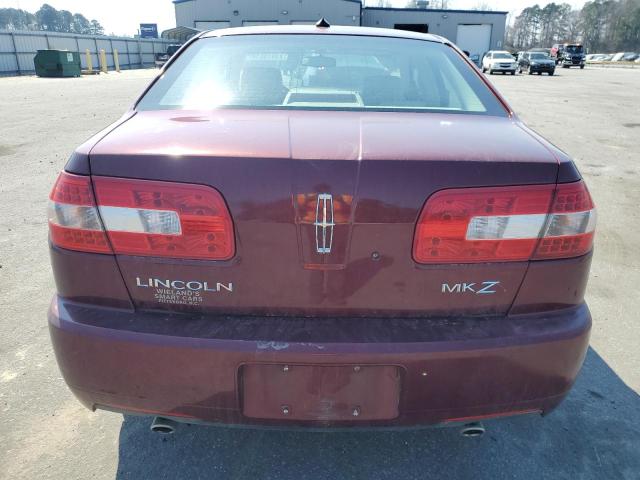 3LNHM26T97R631615 - 2007 LINCOLN MKZ BURGUNDY photo 6