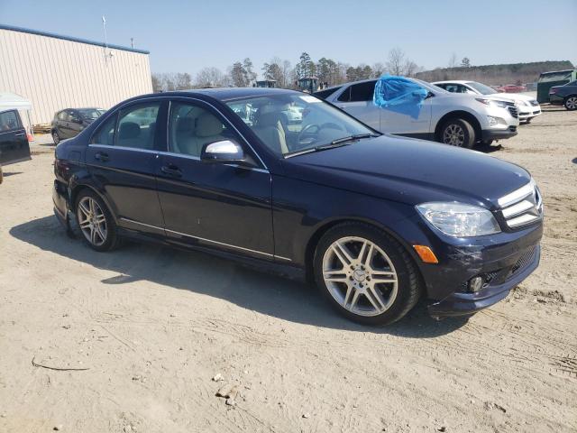 WDDGF56X49R045116 - 2009 MERCEDES-BENZ C 350 BLUE photo 4