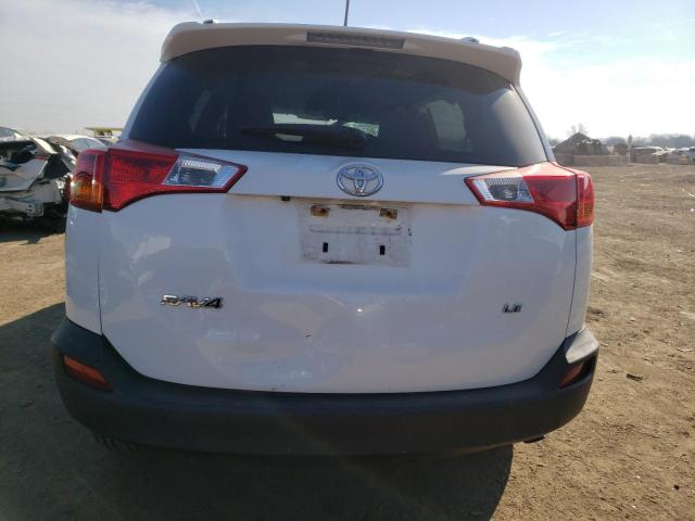 JTMZFREV7EJ019788 - 2014 TOYOTA RAV4 LE WHITE photo 6