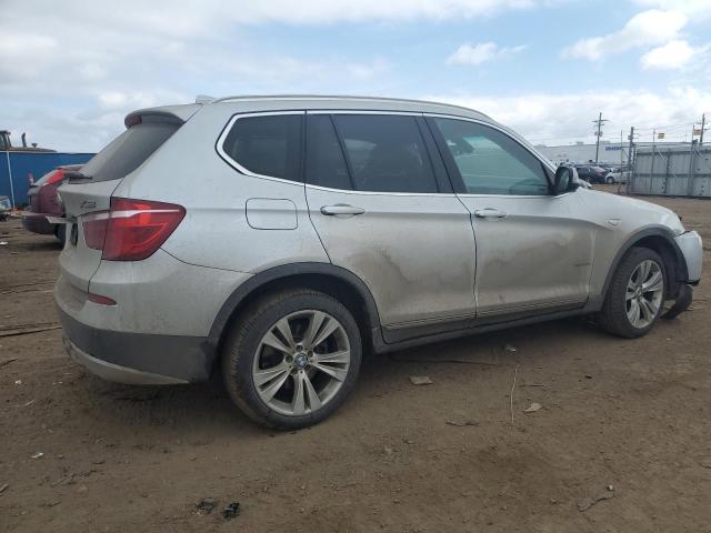 5UXWX7C52BL734872 - 2011 BMW X3 XDRIVE35I SILVER photo 3