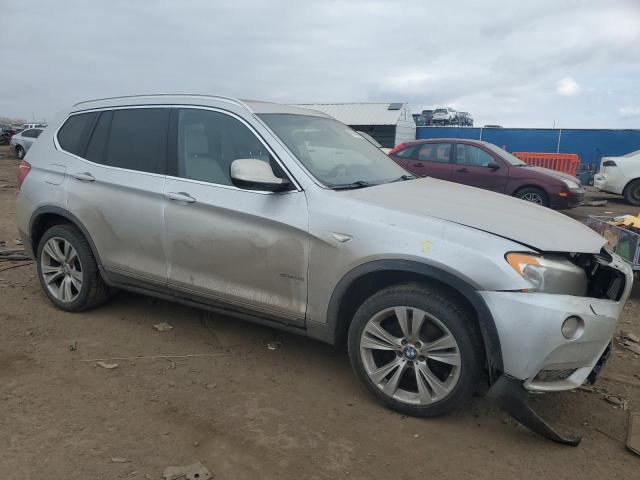 5UXWX7C52BL734872 - 2011 BMW X3 XDRIVE35I SILVER photo 4