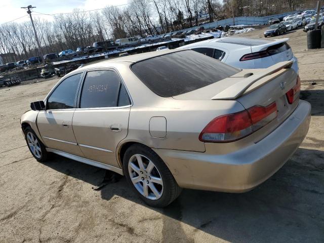 1HGCG16572A003168 - 2002 HONDA ACCORD EX BEIGE photo 2