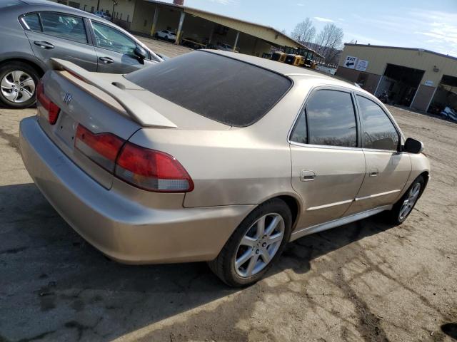 1HGCG16572A003168 - 2002 HONDA ACCORD EX BEIGE photo 3