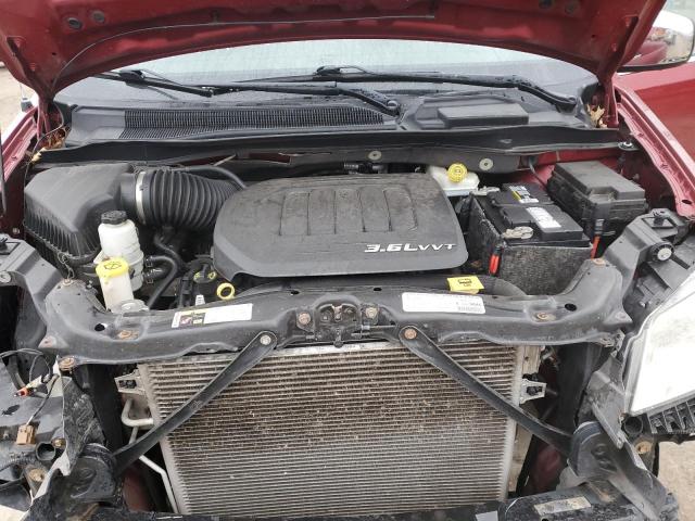 2C4RC1CG0DR614636 - 2013 CHRYSLER TOWN & COU TOURING L RED photo 11