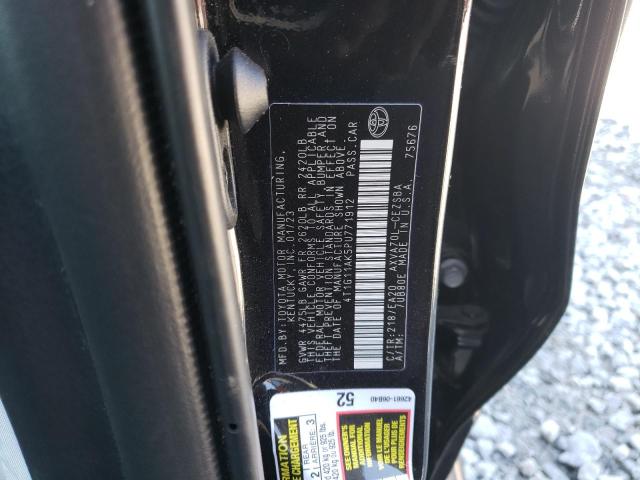 4T1G11AK5PU771912 - 2023 TOYOTA CAMRY SE NIGHT SHADE BLACK photo 12